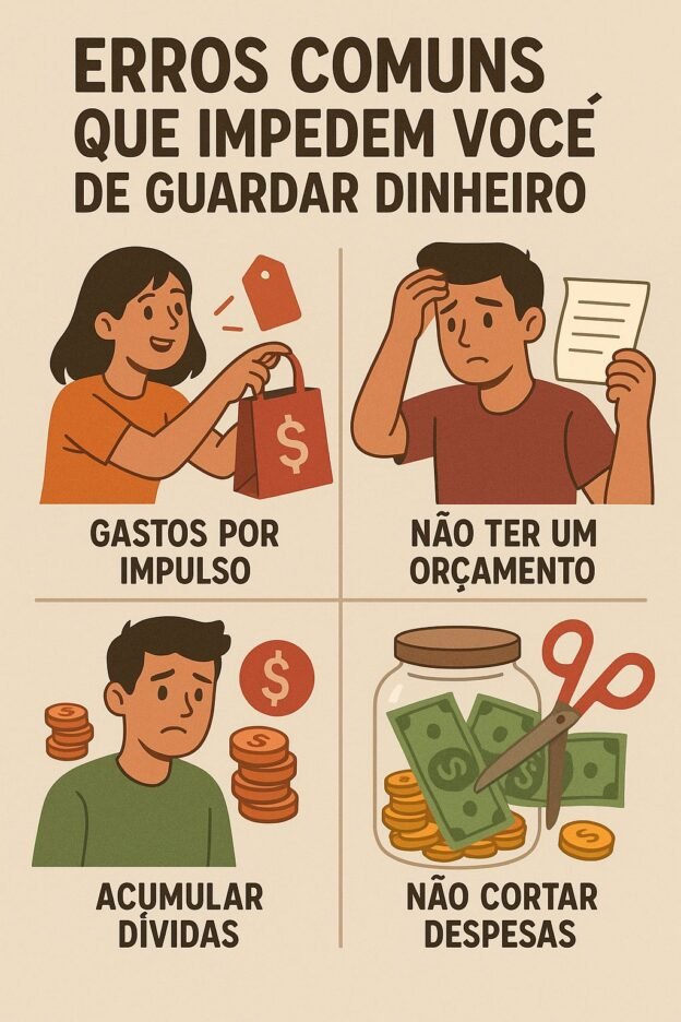 ERROS COMUNS QUE IMPEDEM VOCE DE GUARDAR DINHEIRO